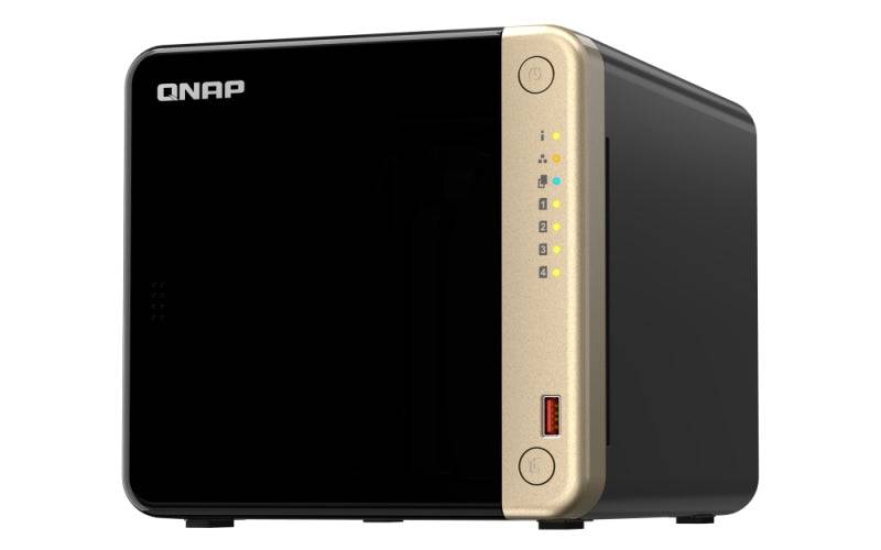 QNAP TS-464-8G NAS Torre Procesador Intel Celeron N5095 - Memoria 8GB - 4 Bahias 2.5", 3.5", M.2 - USB, HDMI, Ventilador 120mm