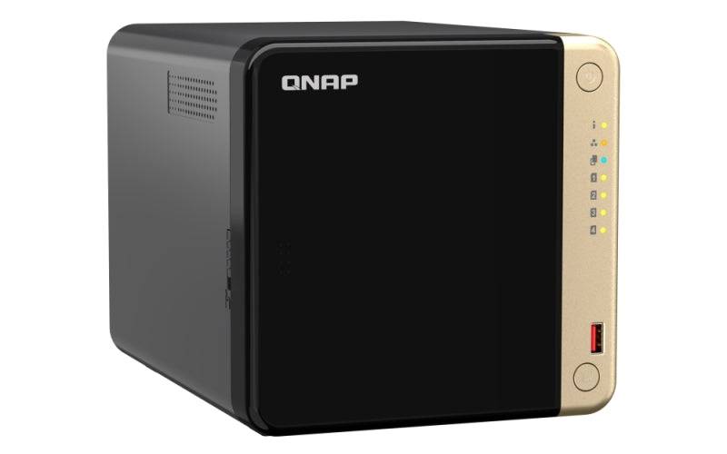 QNAP TS-464-8G NAS Torre Procesador Intel Celeron N5095 - Memoria 8GB - 4 Bahias 2.5", 3.5", M.2 - USB, HDMI, Ventilador 120mm