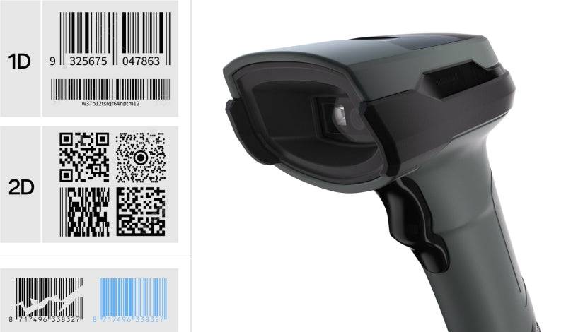 Safescan 330-W Lector de Codigo de Barras 1D y 2D - USB-A - Plug and Play - Soporte Incluido