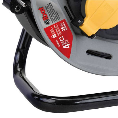 Elbat Avvolgitore Prolunga con Protezione Termica - 4 Schuko - Carico Massimo Avvolto 1100W, Svolto 3200W - Cavo 25m