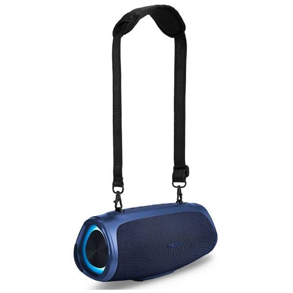 Medion Life P61746 M Altoparlante 30W - Bluetooth 5.3 - Modalità Broadcast - Resistente all'Acqua - Fino a 42 Ore di Autonomia - Illuminazione RGB - Colore Blu