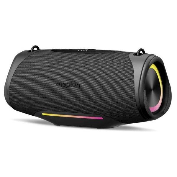 Medion Life P61762 L Altoparlante 50W - Bluetooth 5.3 - Modalità Broadcast - Resistente all'Acqua - Fino a 47 Ore di Autonomia - Illuminazione RGB - Colore Antracite