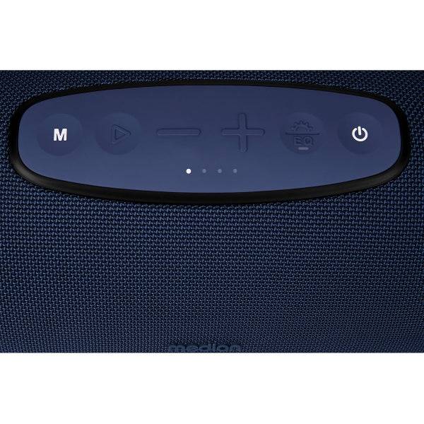 Medion Life P61762 L Altoparlante 50W - Bluetooth 5.3 - Modalità Broadcast - Resistente all'Acqua - Fino a 47 Ore di Autonomia - Illuminazione RGB - Colore Blu