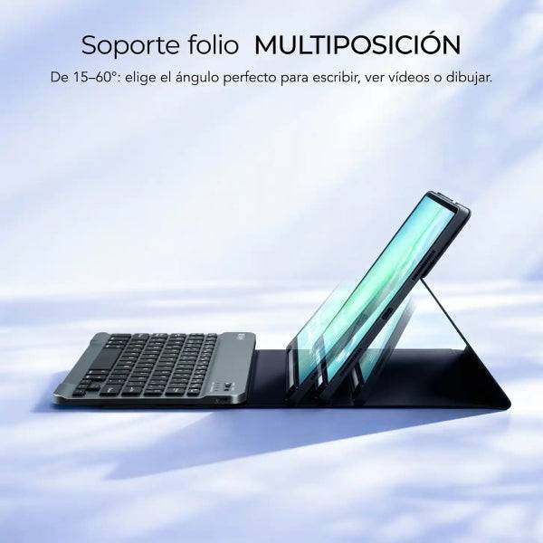 Subblim KeyTab Pro BT Cover con Tastiera per Samsung Galaxy Tab A11+ 11" - Bluetooth 5.2 - Protezione 360º - Autonomia Fino a 30H - Colore Nero