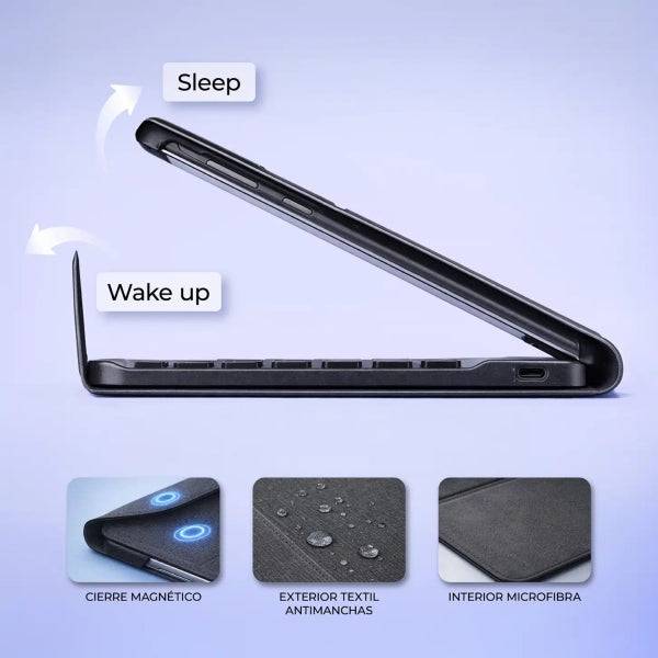Subblim KeyTab Pro BT Cover con Tastiera per Samsung Galaxy Tab A11+ 11" - Bluetooth 5.2 - Protezione 360º - Autonomia Fino a 30H - Colore Nero