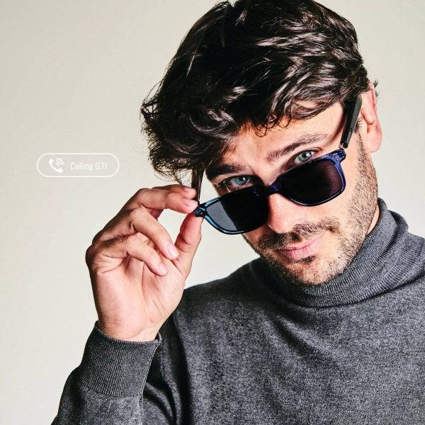 Energy Sistem Urban Music Sense Occhiali Bluetooth - Lenti Polarizzate con Protezione UV400 e Anti Luce Blu - Riproduzione Musicale - Microfono e Assistente Vocale - Accensione Automatica - IPX5 - Controllo Tattile - Autonomia 5 ore - Colore Nero
