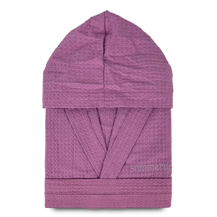 Accappatoio nido d'ape unisex uomo donna Sommaruga 350gr tasche e cappuccio 4219