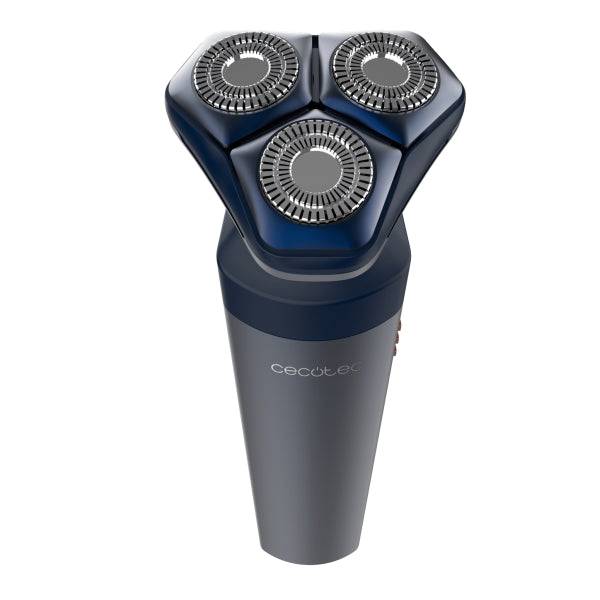 Cecotec PrecisionCare Elit Rasoio Rotativo - Autonomia fino a 70min - 7200rpm - IPX6 - Ergonomico - Lame in Acciaio Inossidabile - Colore Blu Marino