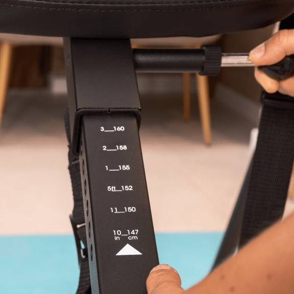 Cecotec Drumfit Inversion 1800 Tavola Inversione - Supporta fino a 120kg - Include Accessori - Pieghevole - Altezza Regolabile - Vari Livelli - Nero