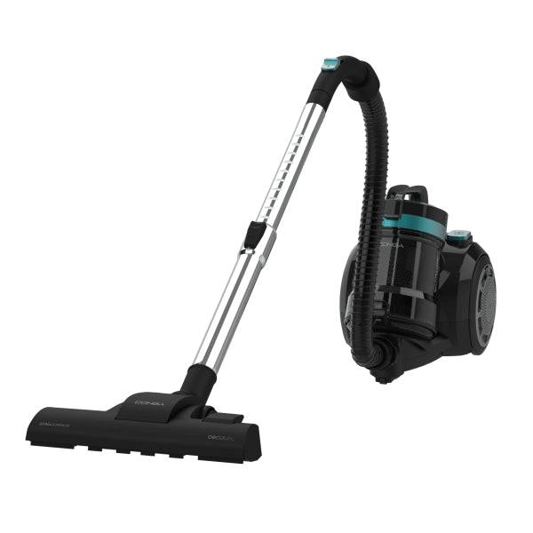 Cecotec Conga Rockstar Cyclonic Plus Aspirapolvere a Traino senza Sacchetto - 800W - Aspirazione 16kPa - Serbatoio di 2L - Include Accessori - Ideale per Animali Domestici - Filtro HEPA - Raggio fino a 7m - Colore Nero
