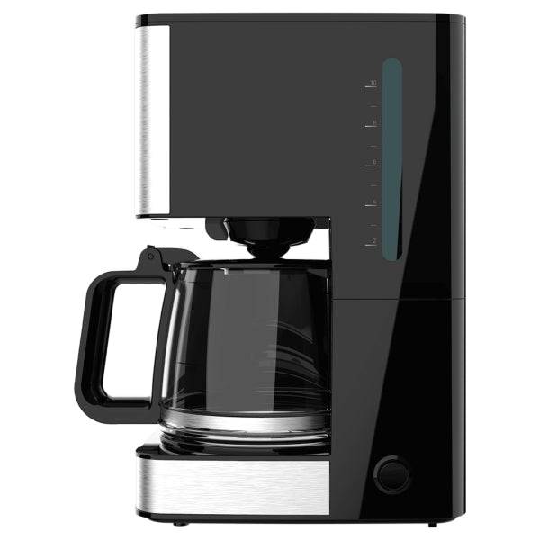 Cecotec Coffee 56 Heat Caffettiera a Goccia per 12 Tazze - Potenza 800W - Capacità 1.3L - Temperatura Regolabile - Finiture in Acciaio Inossidabile - Colore Nero e Argento
