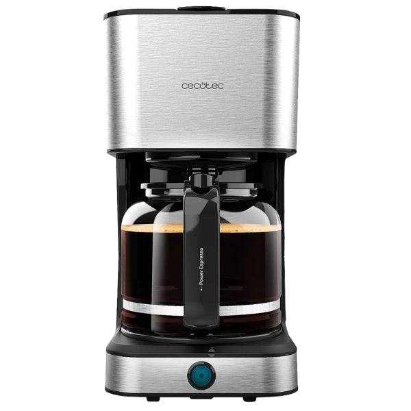 Cecotec Coffee 66 Heat Macchina Caffè a Filtro - Potenza 950W - Serbatoio 1.5L - Sistema Antigoccia - Finiture Acciaio Inossidabile - Temperatura Regolabile - Colore Nero e Argento