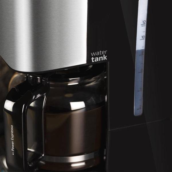 Cecotec Coffee 66 Heat Macchina Caffè a Filtro - Potenza 950W - Serbatoio 1.5L - Sistema Antigoccia - Finiture Acciaio Inossidabile - Temperatura Regolabile - Colore Nero e Argento
