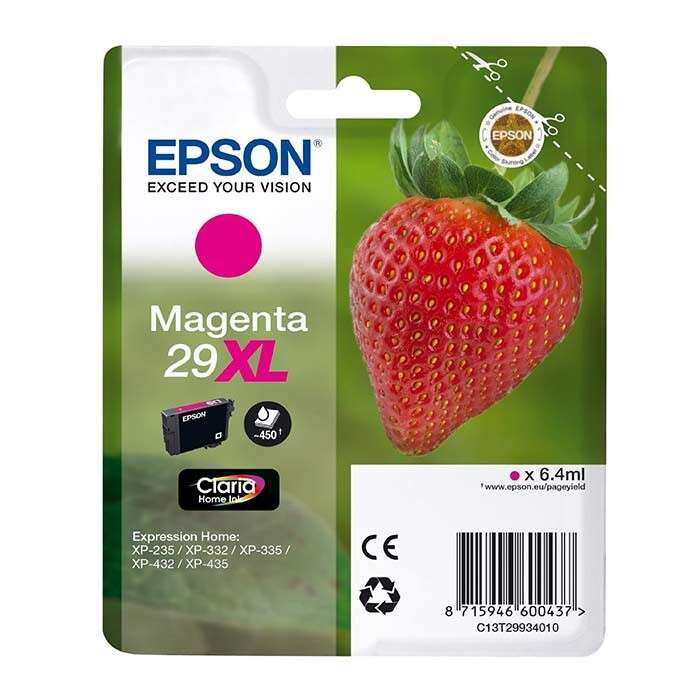 Epson T2993 (29XL) Magenta Cartuccia d'Inchiostro Originale - C13T29934012