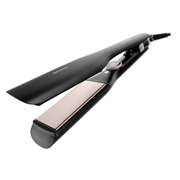 Cecotec Ritualcare Sphere Max Piastra Capelli XL 45mm - Display LED - Temperatura Regolabile - Rivestimento Ceramica - Spegnimento Automatico - Piastre Flottanti - Nero