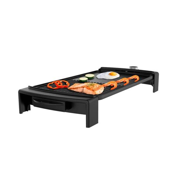 Cecotec Tasty and Grill 2500 BlackWater MixGrill Piastra Elettrica - Potenza 2150W - Antiaderente - Temperatura Regolabile - Lavabile in Lavastoviglie - Superficie 45x25cm - Colore Nero