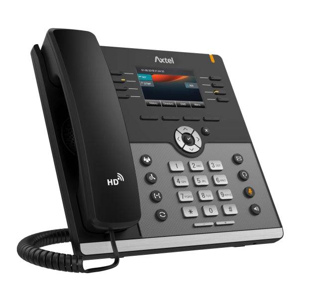 Axtel AX-500W Telefono Fisso IP - WiFi e Bluetooth - Fino a 12 Account SIP - Gigabit - PoE - Colore Nero