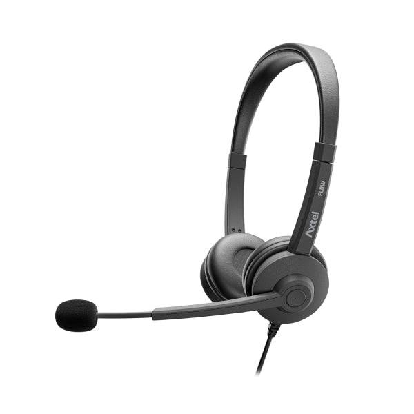 Axtel FLOW Auricolari con Microfono USB - Riduzione del Rumore - USB-A e USB-C