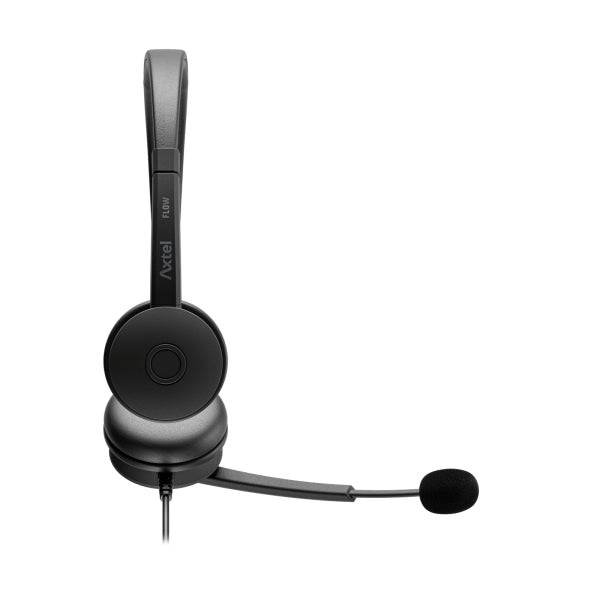 Axtel FLOW Auricolari con Microfono USB - Riduzione del Rumore - USB-A e USB-C