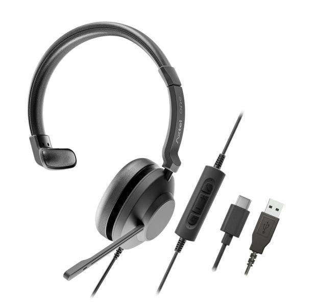 Axtel One Cuffie con Microfono USB - Connessione USB-A - Controlli Audio Integrati - Stereo