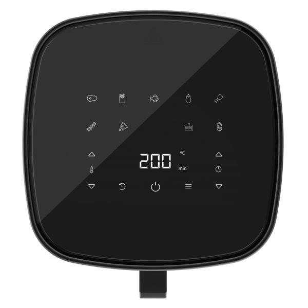 Cecotec Cecofry Fantastik Window 6500 Friggitrice ad Aria - 1700W - Capacità 6,5L - Display Digitale - Temperatura Regolabile fino a 200°C - Multifunzione - Finestra di Visualizzazione - Colore Nero