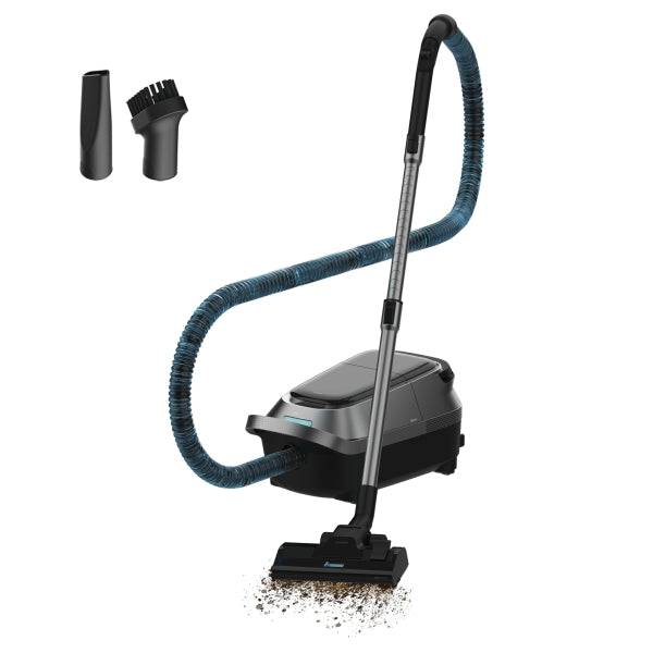 Cecotec Conga Powerbag 5000 ProStyle Aspirapolvere a Traino - 890W - Serbatoio 5L - Cavo 6m - Display Digitale - Include Accessori - Doppio Filtro Hepa - Colore Grigio