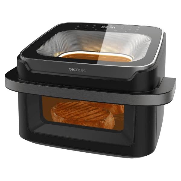 Cecotec Cecofry Advance 10000 Full Vision Friggitrice ad Aria - 2200W - Capacità 10L - Temperatura Regolabile fino a 200°C - Maniglia Tatto Freddo - Finestra di Visualizzazione - Colore Nero