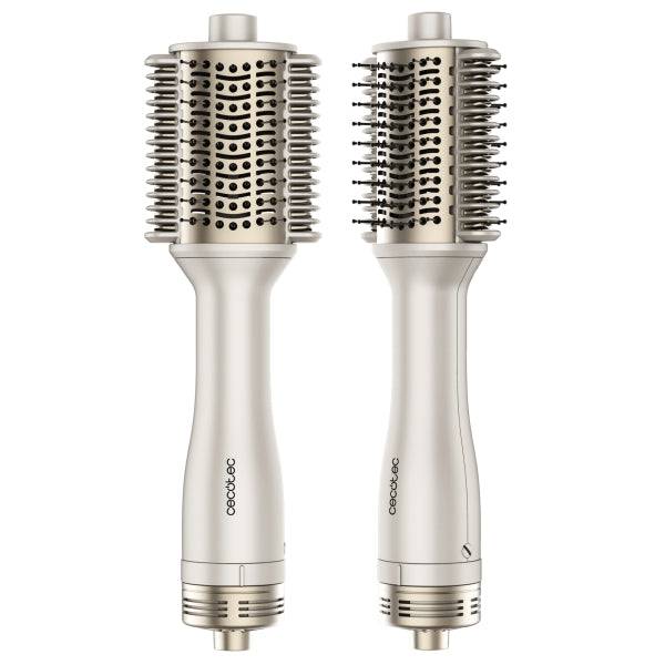 Cecotec Air DryBold Spazzola Soffiante - 1200W - Piastre Riscaldanti - Temperatura Regolabile - Rivestimento Ceramico - Generatore di Ioni - Multifunzione - Punta Fredda - Colore Bianco