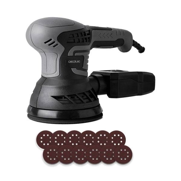 Cecotec PerfectSurface 350 Rotate Levigatrice Orbitale - 350W - Velocità 13.000rpm - Include Ricambi - Cavo 3m - Serbatoio Polvere - Colore Grigio Scuro