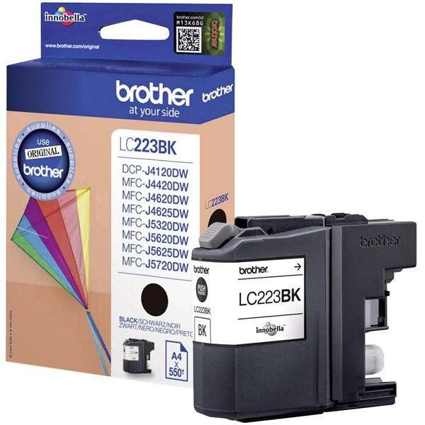 Brother LC223 Nero Cartuccia d'Inchiostro Originale - LC223BKBP