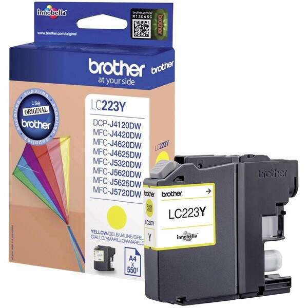 Brother LC223 Giallo Cartuccia d'Inchiostro Originale - LC223YBP