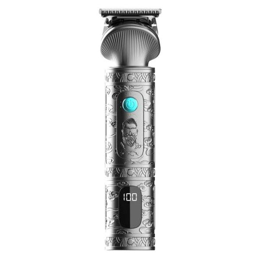 Cecotec PrecisionCare Samurai Profiling Rasoio Regolabarba 6 in 1 con Base - Autonomia 170min - Include Accessori - Lame Acciaio Inossidabile - Testine Incluse - Include Pettini Guida - Grigio