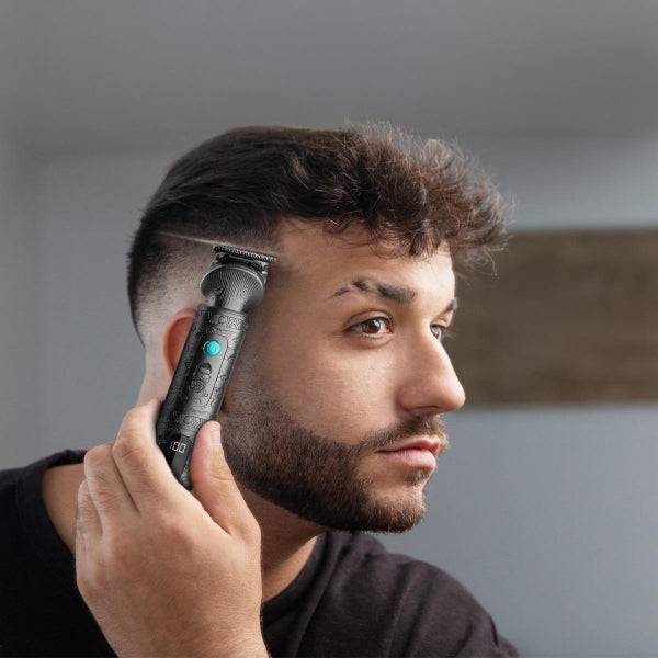Cecotec PrecisionCare Samurai Profiling Rasoio Regolabarba 6 in 1 con Base - Autonomia 170min - Include Accessori - Lame Acciaio Inossidabile - Testine Incluse - Include Pettini Guida - Grigio