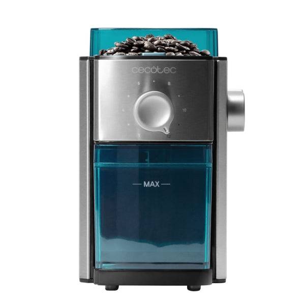 Cecotec SteelMill 2000 Adjust max Macinacaffè Elettrico - 150W - Capacità 250g - Acciaio Inossidabile - Lavabile in Lavastoviglie - 17 Livelli di Macinatura - Colore Acciaio