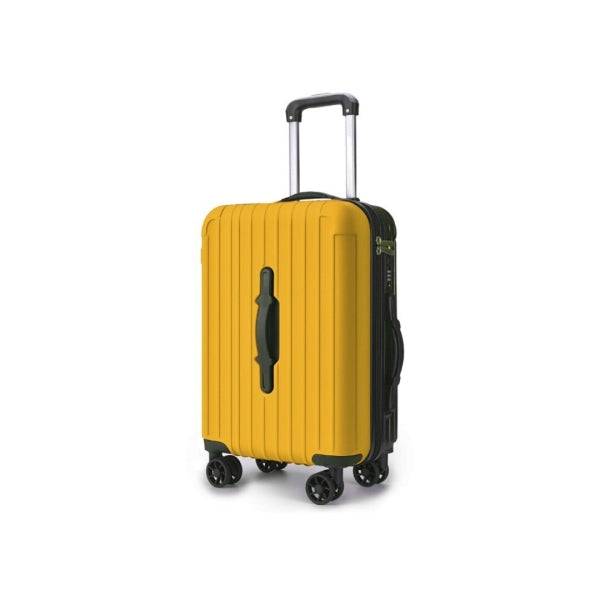 Lagart Smart Valigia Trolley Cabina Rigida 20" 55x34x20cm - Maniglia Frontale per Utilizzo in Diverse Situazioni - Chiusura TSA - Ruote Doppie 360º - Colore Giallo Ocra