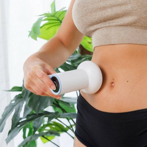 Innovagoods CellyGun Pistola Massaggiatore Anticelulitica Ricaricabile 6 in 1 - 5 Testine Intercambiabili - 6 Livelli di Intensità - Vibrazione ad Alta Frequenza - Cavo USB C