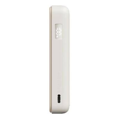 Xiaomi Magnetic Power Bank 10000 con Supporto Integrato - Ricarica Wireless Magnetica - 20W Max - USB C Bidirezionale - 5900 mAh / 37 Wh - Display Integrato - Design Compatto - Colore Beige