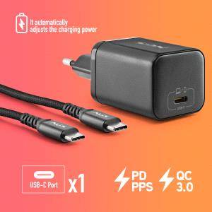 NGS BUD65W‑AC Caricabatterie GaN 65W per Portatili Acer - USB C Power Delivery e PPS - 4 Connettori DC Inclusi - Cavo USB C 1.5m 60W - Design Ultraportatile - Protezione contro Surriscaldamento e Sovraccarichi