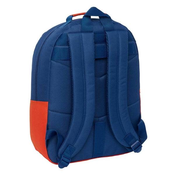 Safta Super Mario Mamma Mia Zaino Adattabile a Carrello - Cerniera Doppia - Tasca Frontale - Spallacci Ergonomici - Schienale Imbottito - Manico Rivestito - 20,10L - 320x150x420mm - Colore Rosso e Blu