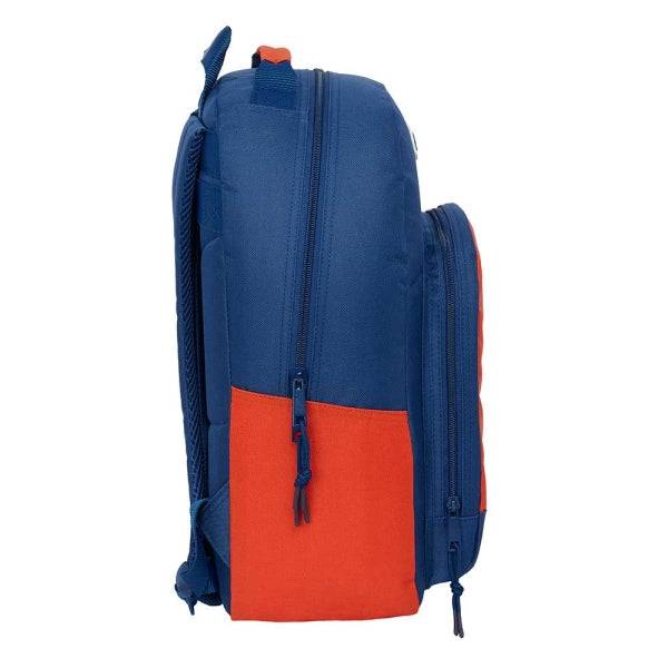 Safta Super Mario Mamma Mia Zaino Adattabile a Carrello - Cerniera Doppia - Tasca Frontale - Spallacci Ergonomici - Schienale Imbottito - Manico Rivestito - 20,10L - 320x150x420mm - Colore Rosso e Blu