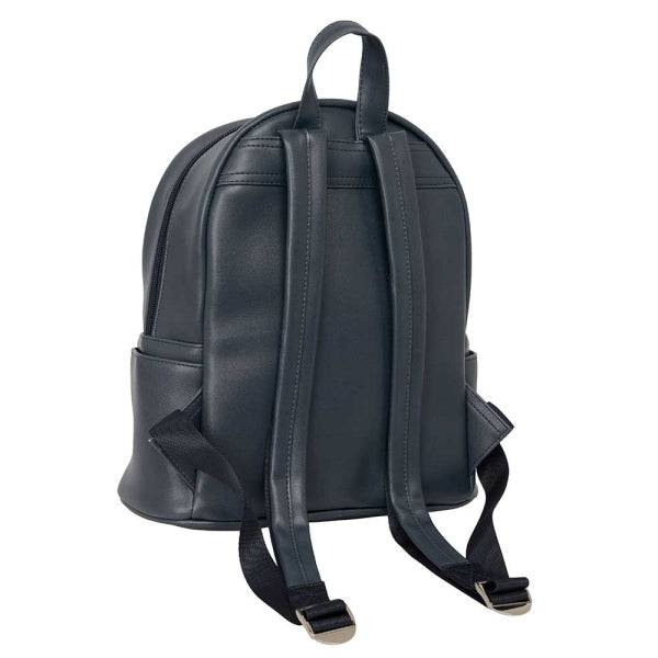 Safta Stitch Gray Mini Zaino - Tasca Frontale - Doppio Tirante - Interno Rivestito - Spallacci Regolabili - Manico Superiore - 9L - 240x120x280mm - Colore Nero
