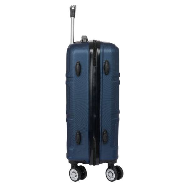 Safta Travel Valigia Trolley da Cabina 20" - Materiale Resistente ABS e PC - Chiusura con Lucchetto - Interno Rivestito e Tasche - Ruote Girevoli 360° - 40,1L - 345x200x550mm - Colore Blu Marino