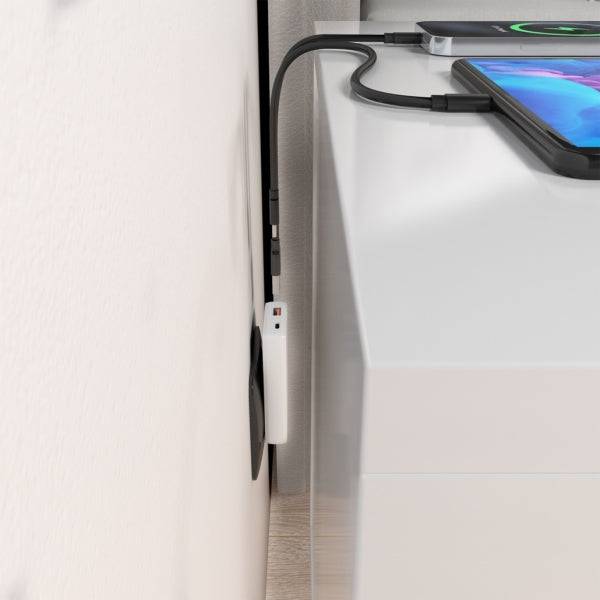 Aisens Caricatore GaN Ultra Sottile 65W - 1xUSB-C PD3.0 QC4.0 - 1xUSB-A QC3.0 - Tecnologia AI - Colore Bianco