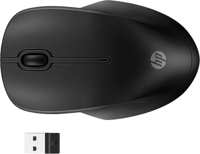 HP 255 Ratone Wireless Dual Bluetooth/2.4GHz - Ambidestro - Sensore Ottico 1600 DPI Multisuperficie - Autonomia fino a 12 Mesi - Laterali Antiscivolo e Clic Silenzioso - Dongle USB-A Incluso - Colore Nero
