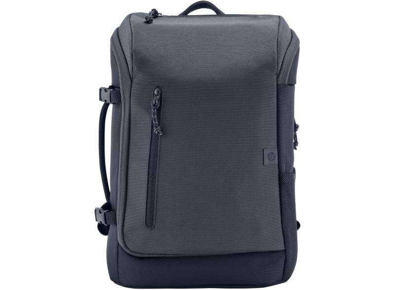 HP Travel Zaino Espandibile per Notebook 15.6" 25‑30L - Poliestere Resistente - Comparto Imbottito - Tasca RFID e Nascosta - Cerniere con Chiusura - Spallacci e Cintura Toracica Imbottiti - Colore Grigio