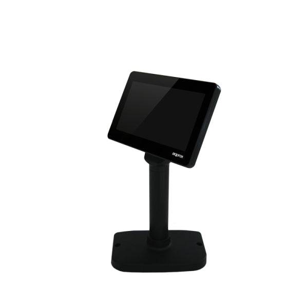 Approx Visor de Cliente LCD para TPV - 7" - Altura Regulable - Colore Nero