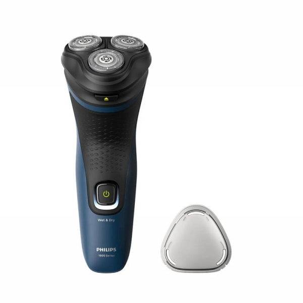 Philips S1151/00 Rasoio Elettrico Series 1000 Wet & Dry - 3 Testine Flessibili 3D - Rasoio 100% Lavabile IPX7 - Utilizzo Wireless 40min - Ricarica 8h - Manico Ergonomico