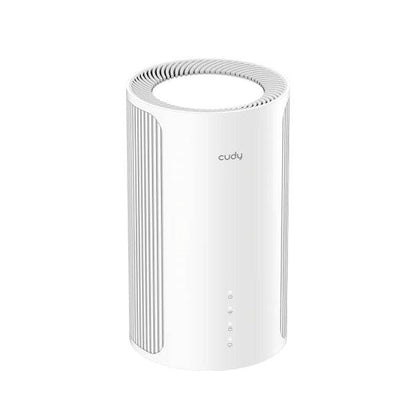 Cudy BE6500 Confezione 2 Sistemi WiFi 7 Mesh 2.5G - Server e Client VPN - Ethernet 2.5Gbps - Supporta fino a 200 Dispositivi - Controllo Cloud con App - 116x202mm - Colore Bianco