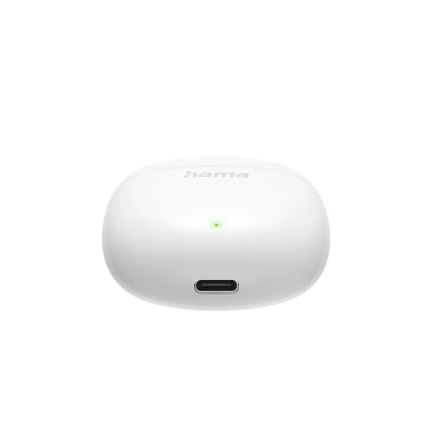 Hama Action One Cuffie con Microfono Omnidirezionale - Bluetooth - Portata 10m - Assistente Vocale - Ricarica USB-C - Colore Bianco