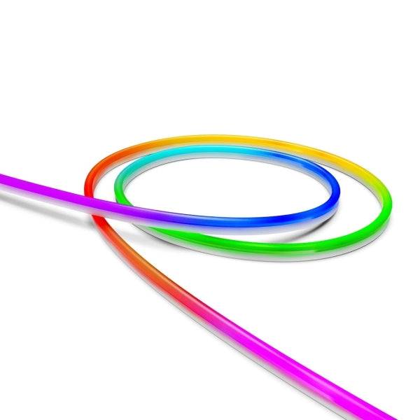 Hama Striscia LED Neon RGB Intelligente per Esterno - Lunghezza 5m - IP44 - WiFi - Flessibile - Multicolore